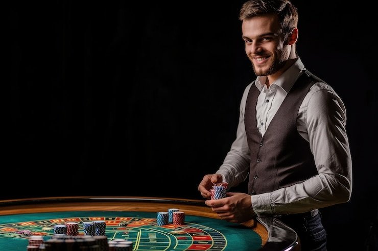 Antarmuka Monopoly Live di aplikasi mobile dultoto menampilkan papan permainan dealer langsung dan opsi taruhan